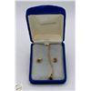 Image 1 : 10K YELLOW GOLD GENUINE DIAMOND + BLUE SAPPHIRE