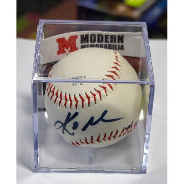 SIGNED KOBE BASEBALL WITH COA