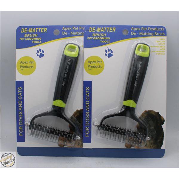 #2997-2 CAT AND DOG DE MATTING DOUBLE