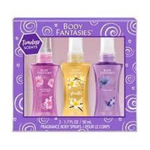 NEW 3 X 50ML BODY FANTASIES FRAGRANCE BODY SPRAYS