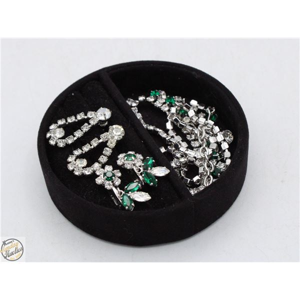 SHERMAN EARRINGS STAMPED + MATCHING NECKLACE