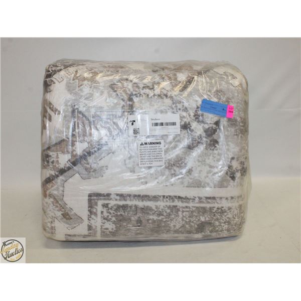 NEW BRICHOEE TAUPE AREA RUG 8 X 10 FT FLORAL RUG