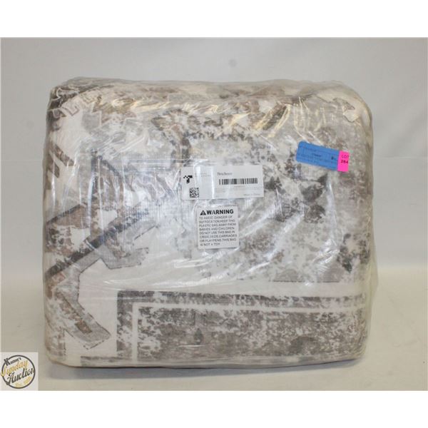 NEW BRICHOEE TAUPE AREA RUG 8 X 10 FT FLORAL RUG