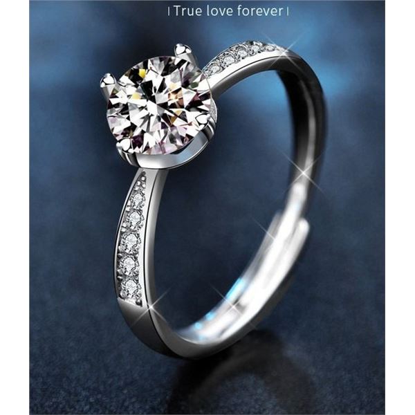 1 CT GRA CERTIFIED ROUND BRILLIANT MOISSANITE