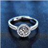 Image 2 : 2 CT GRA CERTIFIED ROUND BRILLLIANT MOISSANITE 925S