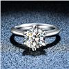Image 1 : 2 CT CERTIFIED SZ 7 ROUND BRILLIANT MOISSANITE 925S