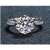 Image 1 : 5 CT GRA CERTIFIED ROUND BRILLLIANT MOISSANITE 925S