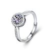 Image 4 : GRA CERTIFIED ROUND BRILLLIANT MOISSANITE 925S
