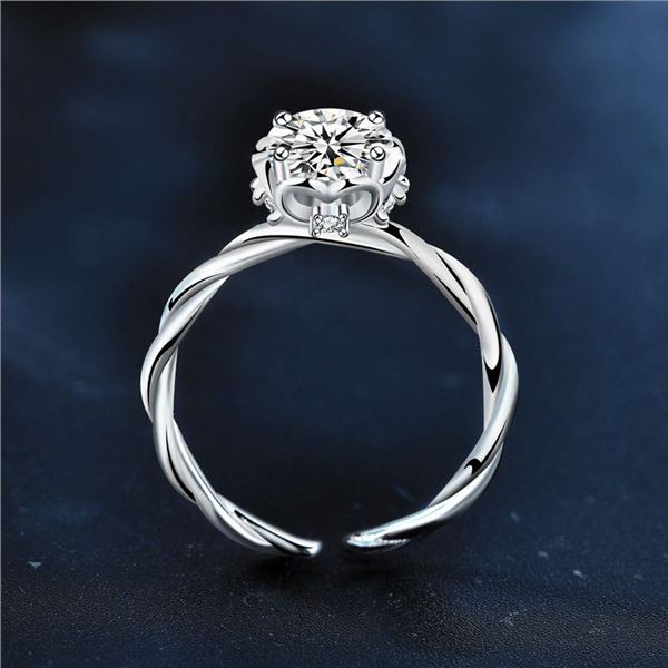 1 CT GRA CERTIFIED ROUND BRILLIANT MOISSANITE