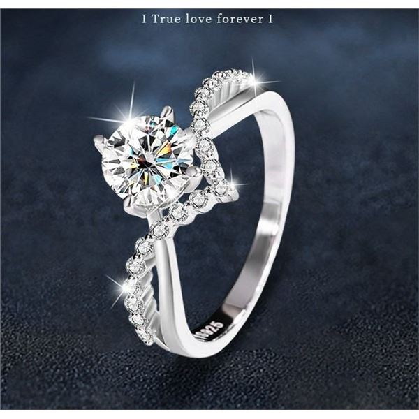 1 CT GRA CERTIFIED ROUND BRILLLIANT MOISSANITE 925S