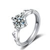 Image 5 : 1 CT CERTIFIED ROUND BRILLIANT MOISSANITE 925S