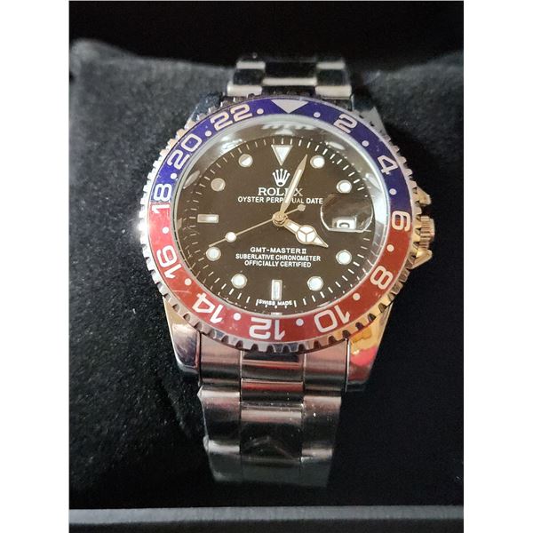 NEW REPLICA R0LEX "GMT-MASTER" QUARTZ WATCH