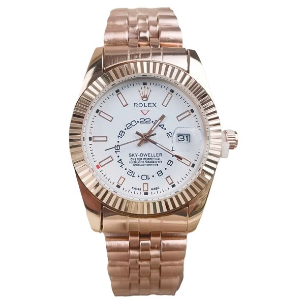 NEW REPLICA R0LEX "SKY-DWELLER" QUARTZ WATCH