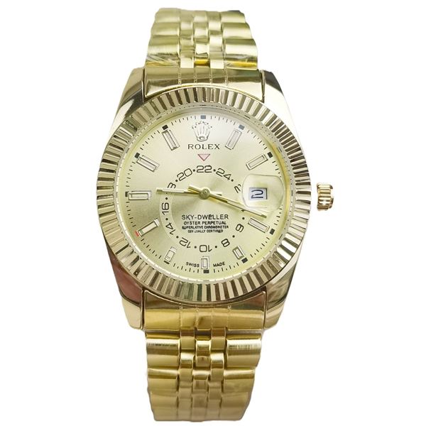 NEW REPLICA R0LEX "SKY-DWELLER" QUARTZ WATCH