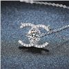 Image 3 : 1 CT GRA CERTIFIED ROUND BRILLIANT 925S NECKLACE