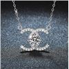Image 1 : 1 CT GRA CERTIFIED ROUND BRILLIANT 925S NECKLACE