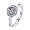 Image 4 : 2 CT GRA CERTIFIED ROUND BRILLLIANT MOISSANITE 925S