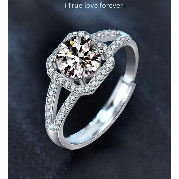 2 CT GRA CERTIFIED SQUARE SHAPED MOISSANITE 925S