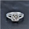 Image 2 : 2 CT GRA CERTIFIED SQUARE SHAPED MOISSANITE 925S