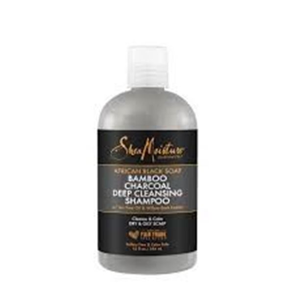 NEW 384ML SHEA MOISTURE BAMBOO CHARCOAL SHAMPOO