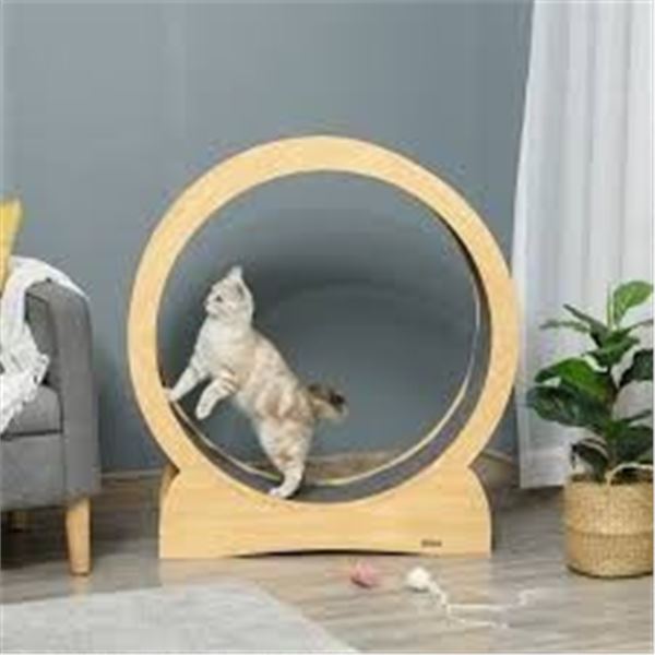 NEWLY ASSEMBLED CAT EXERCISE WHEEL