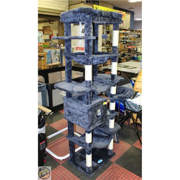NEWLY ASSEMBLED HEY BROTHER CAT TREE 71"
