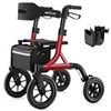Image 1 : NEW MAXWALK ROLLATOR WALKER MOBILITY AID-RED