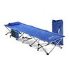 Image 1 : BRAND NEW ALPCOUR FOLDING CAMPING COT BLUE