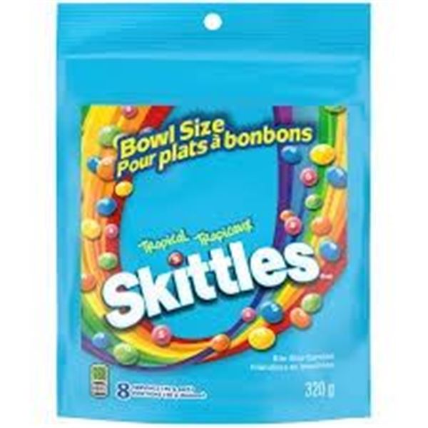 NEW 2 X 320G SKITTLES TROPICAL