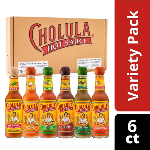 NEW 6 X 150ML CHOLULA HOT SAUCE VARIETY PACK