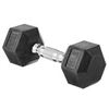NEW AMAZON BASICS 15 LB RUBBER HEX DUMBBELL