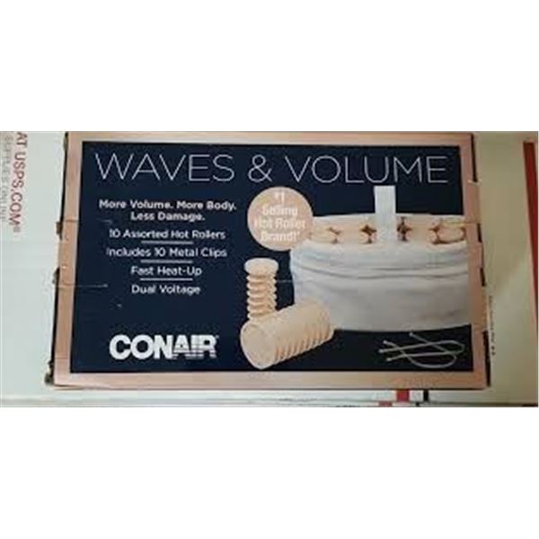 NEW CONAIR WAVES & VOLUME 10 ASSORTED HOT ROLLERS