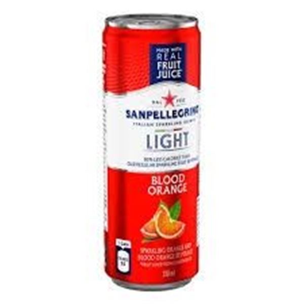 NEW 24 X 330ML SAN PELLEGRINO SPARKLING ORANGE BLO