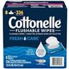 Image 1 : NEW COTTONELLE FLUSHABLE WIPES 8 X 42CT