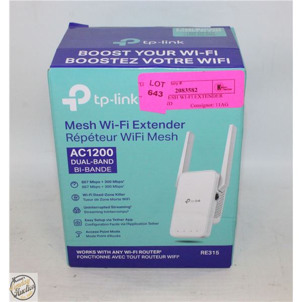 TP-LINK MESH WI-FI EXTENDER DUAL BAND