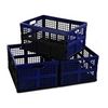 NEW 1 PACK TRUU DESIGN FOLDING PLASTIC CRATES NAVY