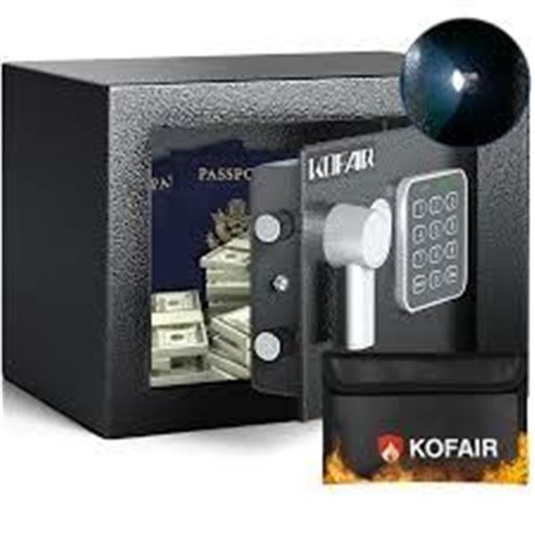 NEW WITH BOX KOFAIR SMALL SAFE BOX 0.23 CUBIC FEET