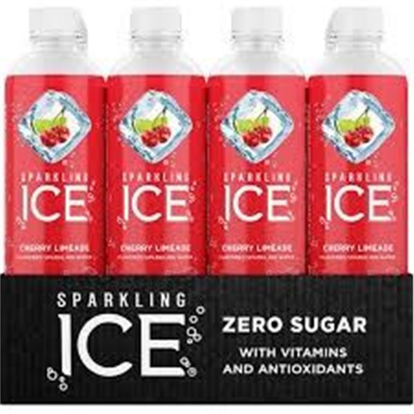 NEW 12 X 503ML SPARKLING ICE CHERRY LIMEADE ZERO