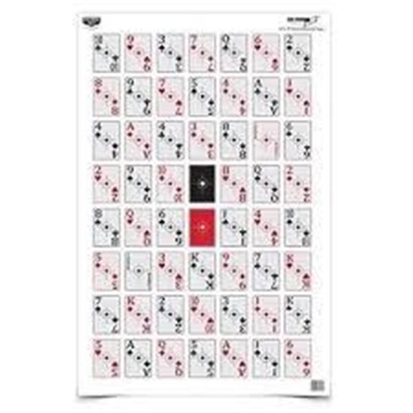 NEW 100PK CARD SHOOT-UP TARGET 23 X 35"