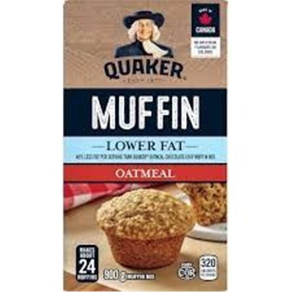 NEW 12 X 900G QUAKER MUFFIN OATMEAL