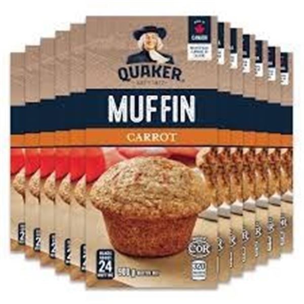 NEW 12 X 900G QUAKER MUFFIN CARROT MIX