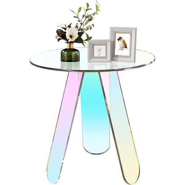 NEW KSACRY ACRYLIC COFFEE TABLE 15.7 X 15.7 X 17.7