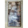 BRAND NEW ABSTRACT WALL ART GREY 40 X 20"