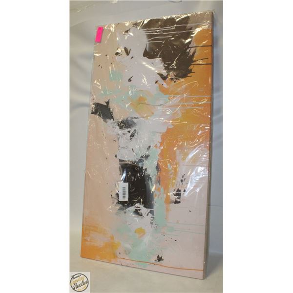 NEW WARM COLORED 50 X 100CM ABSTRACT WALL ART