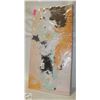 NEW WARM COLORED 50 X 100CM ABSTRACT WALL ART