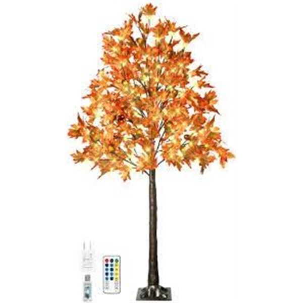 BRAND NEW 6 FT TALL LIGHTED 90 LEAVES ARTIFICIAL T