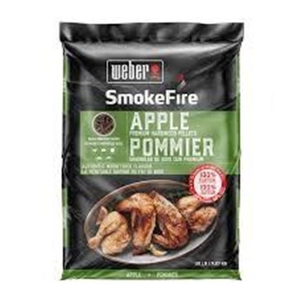 NEW 20KG SMOKEFIRE APPLE PREMIUM HARDWOOD PELLETS