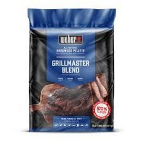 NEW 20LB WEBER ALL-NATURAL HARDWOOD PELLETS
