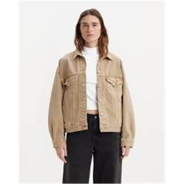 BRAND NEW LEVIS MEDIUM LIGHT BROWN WOMENS JACKET