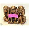 Image 1 : NEW SEE HEAR SPEAK NO EVIL MONKEYS